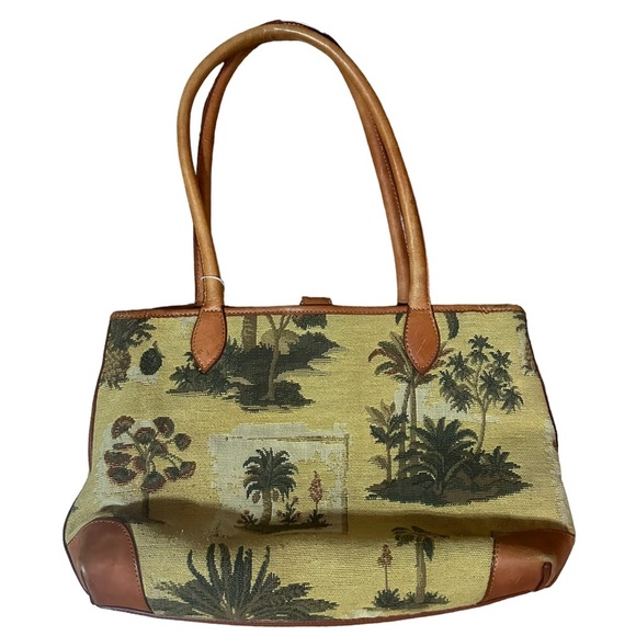 Tommy Bahama Vintage Tropical Canvas Bag - Picture 2 of 6